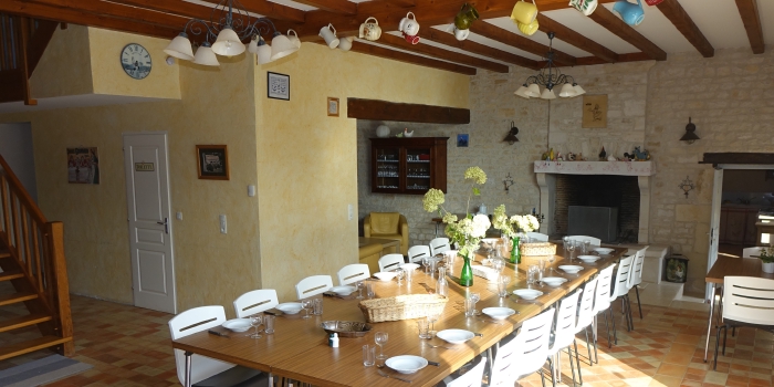 Décorations rez-de-chaussée du gîte de la pie